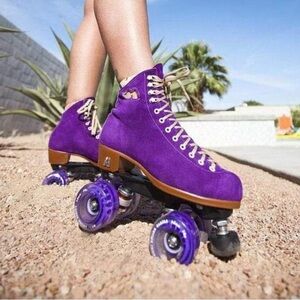Purple Taffy Lolly Outdoor Complete Women's Roller Skates